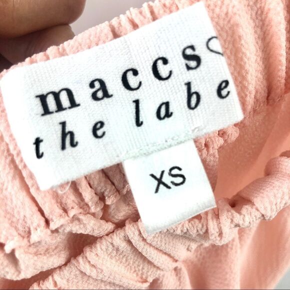NWT maccs the label pastel pink crepe short set XS - Picture 7 of 8